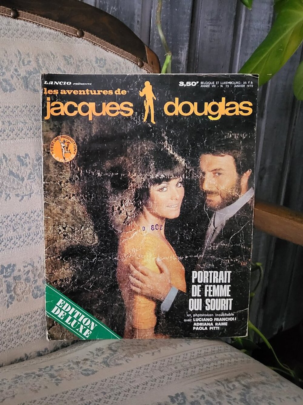 Vintage 1972 Opération Miracle French Ad Back Cover Jacques Douglas